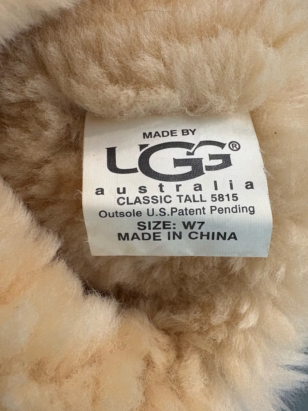 UGG Sheepskin Fold-Over Boots in Chestnut